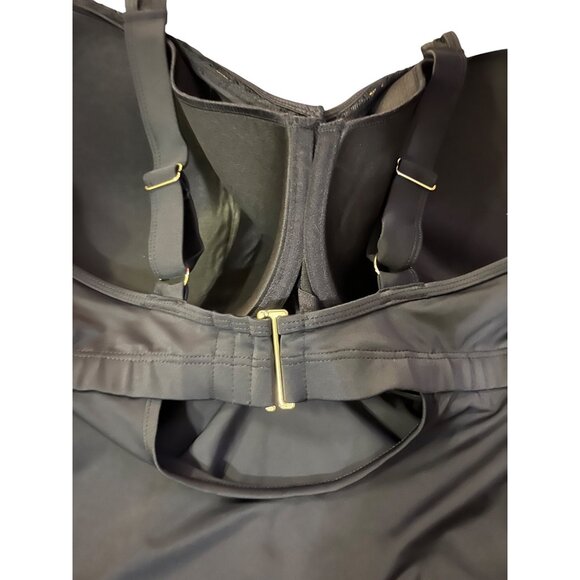 Swimsuits for All Tankini Top Womens 44F NEW Black Crochet Underwire - Picture 14 of 16